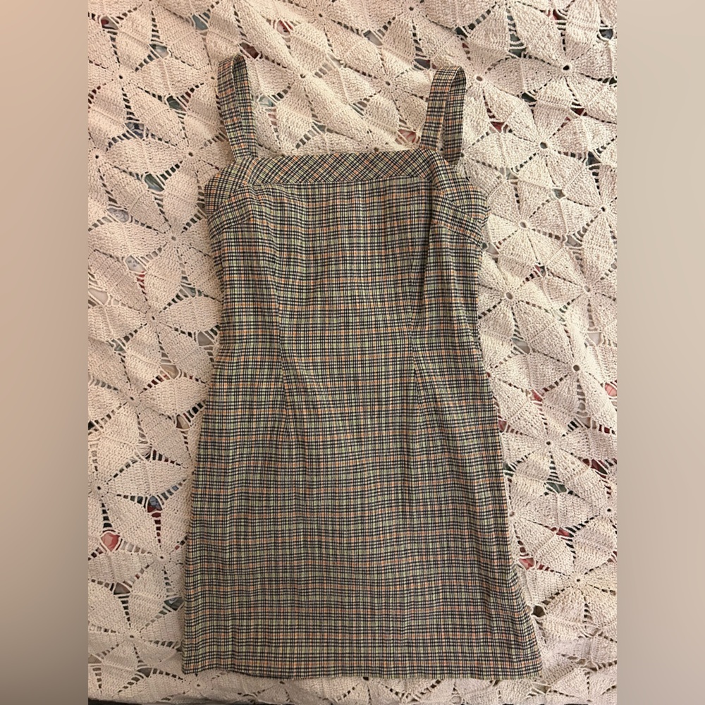 City Triangles Multicolor Checkered Mini Dress - image 1